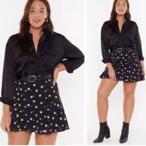 NWT Nasty Gal Star Mini Skirt